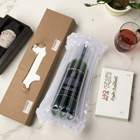 Sacs de protection pour bouteilles de vin, type Q, colonnes d'air 360 °   Sacs d'emballage gonflables antichoc pour l'expédition de produits électroniques en verre