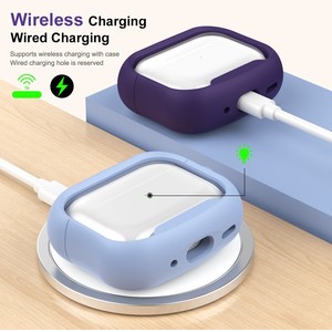 Étui transparent de couleur macaron pour AirPods 1/2/3/4 Pro, housse de protection mignonne et simple - Product Image 3