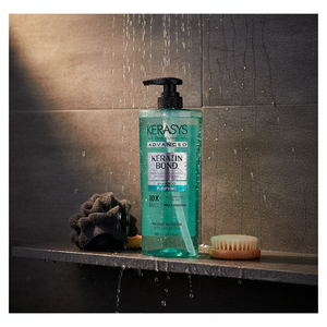 Kerasys Keratin Bond Purifying Gel <b>Shampoo</b> 600ML Charcoal Mineral Deep Scalp Detox Anti-Dandruff Sulfate Free Damaged Hair - Product Image 3