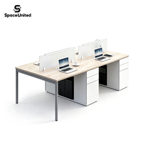 Panneau de confidentialité de bureau à clipser SpaceUnited, cloison de bureau en verre dépoli pour bureau à plan ouvert