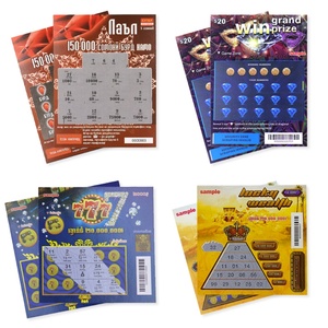 Offre Spéciale : Cartes à Gratter Personnalisables Format Ticket, Impression Numérique, Jeu de Cartes à Gratter, Vente en Gros de Cartes de Loterie à Gratter - Product Image 1