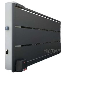 Portail coulissant automatique moderne en aluminium pour allée extérieure, sur mesure, avec lames de sécurité pour la vie privée, motorisé, pour villa et garage, durable - Product Image 1