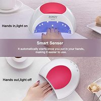SUN2C 48W Lampe UV LED pour Séchage des Ongles en Gel, Vernis à Ongles, Manucure Professionnelle, Lampe de Polymérisation pour Salon, Lampe UV pour Ongles en Gel