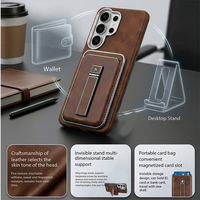Étui portefeuille magnétique en cuir PU plaqué à chaud pour Samsung S26 S23 S24 S25 Ultra avec porte-cartes et support de protection