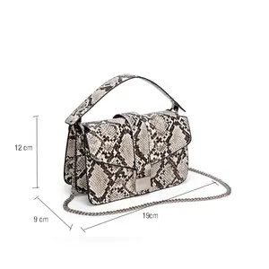 Phụ Nữ Thanh Lịch Túi Xách Rắn In Vai Túi Xách Da Đường Phố Satchel Túi Xách Tay Thanh Niên Phụ Nữ Đơn Giản Túi Đa Năng