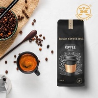 Changxing Pack conception personnalisée en gros 250g 500g 1000g pochette scellée thermique sac d'emballage de café à fond plat avec fermeture à glissière
