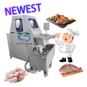 Ham Saline Water Gun Brine Manual Fish Industrial Meat Flavor Inject Injector Machine With Needle
