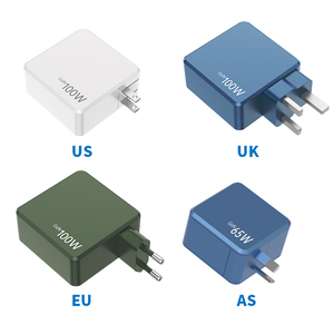 NIUBAILE Chargeur rapide pliable 100W GaN avec <span class=keywords><strong>3</strong></span> ports Type-C et 1 port USB PD/QC3.0/FCP - Compatible avec les téléphones mobiles et les tablettes - Product Image 4
