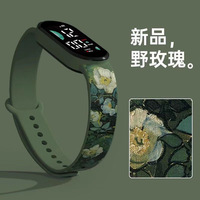 Jam Tangan Digital LED Kartun Fashion Tahan Air Kustomisasi Laris Manis, Layar Sentuh, Gelang Kartun, untuk Pelajar, Anak-anak, Unisex