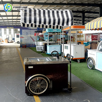 Chariot à glaces mobile d'extérieur à vendre, Vélo-chariot à glaces, Chariot à glaces vintage, Chariot à paletas