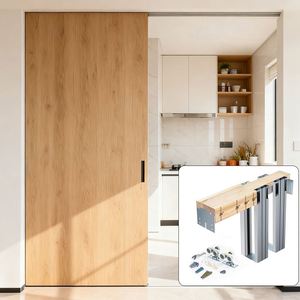 WEKIS Sistema de Cierre Suave Invisible de Aleación de Aluminio Duradero, Rústico, para Dormitorio, Sala de Estar, Accesorios de Madera y Vidrio - Product Image 1