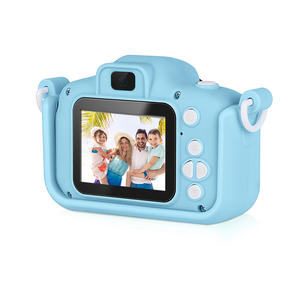 Buena calidad Rosa doble lente chico juguete foto Video HD Selfie Cámara niño pequeño Cámara videocámara para niñas - Product Image 2