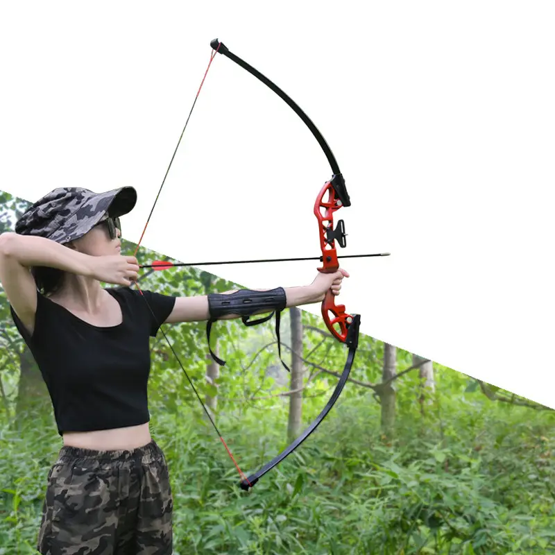 30-50LBS Aluminum Alloy Handle Right Handed Shooting Practice Recurve Bow For Archery