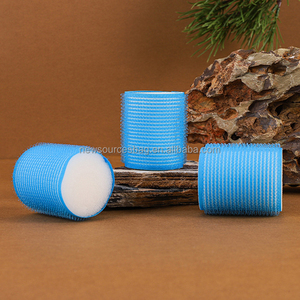 Ensemble de 6 rouleaux à cheveux en éponge auto-agrippants sans chaleur, auto-adhésifs, pour boucler les cheveux sans chaleur, ruban adhésif à boucle - Product Image 1