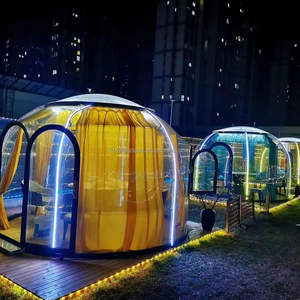 Dôme igloo PVC hôtel extérieur globe clair tunnel unique camping en plein air tentes de fête gonflables transparentes <span class=keywords><strong>bubblehouse</strong></span> - Product Image 3