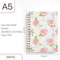 Carnet de notes en tissu vierge pour sublimation A5 avec spirale, produits vierges pour sublimation, planificateur en spirale imprimable pour sublimation, vente en gros