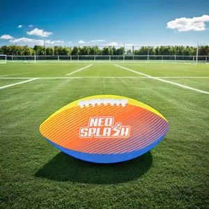 Balón de rugby de neopreno personalizado Welon HuaXing, logotipo al por mayor, color personalizado con fútbol americano