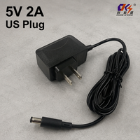 Alimentation électrique murale personnalisable AC/DC 5V 6V 12V 24V 0.1A 0.5A 1A 2A avec prise US pour éclairage LED et caméra CCTV