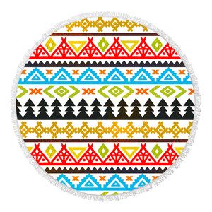Lumière Meilleur Cabana Turc Terry Microfibre Rond Rayé Imprimé Polychrome Imprimé Microfibre Serviette de Plage En <span class=keywords><strong>Tissu</strong></span> - Product Image 5