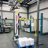 Palettiseur robotisé automatique de 70 kg pour l'empilage de barils/fûts de boissons et d'aliments, ligne d'emballage à haute productivité
