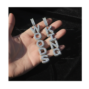 Pendentif en argent 925 plaqué or avec perle d'eau douce et moissanite, style hip-hop unisexe, pour fêtes et streetwear moderne - Product Image 6