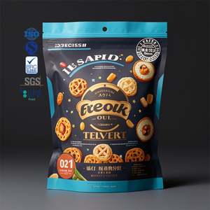 Gravure Imprimé Personnalisé Zip Stand up Pouch Étanche À L'humidité En Feuille D'aluminium Mylar Sacs pour Aliments Pour Animaux De Compagnie Collations De Fruits Secs - Product Image 1