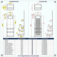 Support d'affichage métallique sur pied personnalisé pour outils électriques avec écran LCD numérique pour magasin de quincaillerie