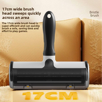 Brosses portables pliables en forme de T pour enlever les poils d'animaux avec adsorption pour le nettoyage des poils de chat et de chien