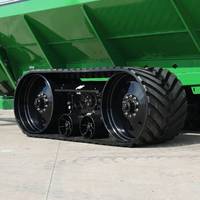 Système de chenilles Kangtui pour chariot de récolte sur terrain mouillé : Puissance de traction ultime, accessoires en caoutchouc pour l'agriculture