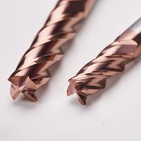 Fraise à queue en carbure revêtue d'AlTin sur mesure, 2/4 dents, haute précision, super dure, pour routeur CNC, OEM disponible