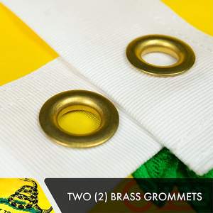 Bandiera MAOSEN da Esterno Leggera 3x5 in Poliestere Impermeabile con Serpente 'Non Tocarmi' Pennone <span class=keywords><strong>Libertario</strong></span> Design Vivace e Potente del Serpente - Product Image 6