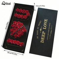 Qibai Coffret Cadeau De Luxe MOM Fleur Carton Fleur MOM Coffret Cadeau Floral Rectangle Floral Boîte pour la Fête des Mères
