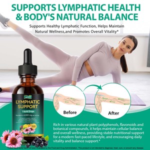 솔로트리 액상 림프 지원 드롭스 식이 보조제 간 해독 및 면역 지원을 위한 림프 배출 팅크처 - Product Image 6