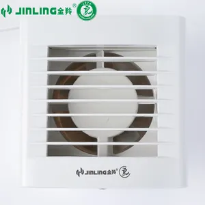 Ventilatore da 4 pollici lampada da cucina ventilatore di scarico nero bagno 6 pollici ventilatore di scarico finestra di vetro pressione del vento foro tondo vento