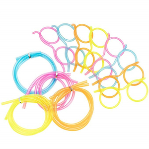 Silly paille lunettes lunettes pailles amusant boucle nouveauté boire PET fou bricolage lunettes paille réunion annuelle fêtes anniversaire - Product Image 5