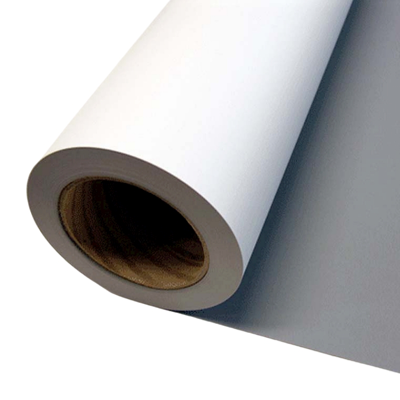 High Stiffness Silver Back Self-Adhesive PP Synthetic Paper Matte Surface PET Material High Shading No Shrinkage No Curling