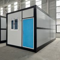 Maison préfabriquée, livraison gratuite, maison conteneur pliable portable de 20 pieds et 40 pieds, structure en acier