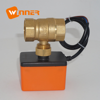 Winvall Systèmes HVAC Mini vanne à boisseau sphérique en laiton Vanne à boisseau sphérique à flotteur motorisé 220VAC Petites vannes à débit électrique à 2 voies