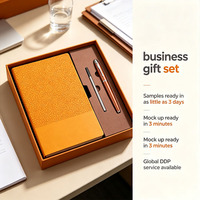 Coffret Cadeau d'Entreprise Haut de Gamme en Cuir PU Gaufré avec Carnet et Stylo – Idéal pour Promotion et Accueil Personnalisé
