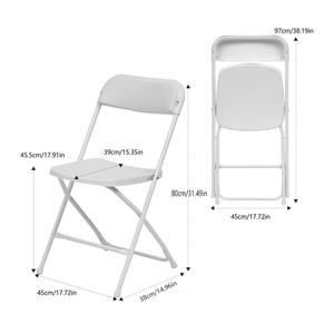 Outdoor <strong>White</strong> Black Colors PP Plastic Metal <strong>Folding</strong> <strong>Chair</strong> Wedding Party Plastic <strong>Folding</strong> <strong>Chair</strong> for Events - Product Image 5