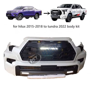 2015-2018 Maictop <strong>Restyle</strong> to tundra Facelift Modified Grille Body Kit Car Accessories Facelift Front Bumper for Hilux Revo - Product Image 1