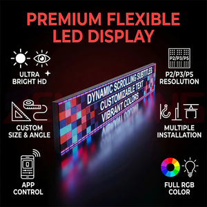Panneau LED défilant programmable, USB Wifi, petit écran numérique pour intérieur/extérieur, panneau de signalisation pour bar, personnalisable, affichage de messages <span class=keywords><strong>électronique</strong></span>s - Product Image 2