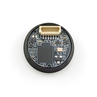 Mini Escáner OEM GM910S, Pequeño, Redondo, Negro, Lector de Códigos de Barras DPM 1D 2D, Módulo de Escaneo Integrado con Grabado Láser