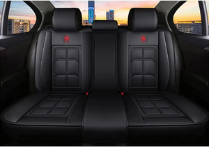 Fundas de Asiento de <span class=keywords><strong>Coche</strong></span> Universales de Cuero de Lujo, Juego Completo, Venta Directa de Fábrica YLC, Accesorios Interiores - Product Image 3