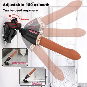 Gran oferta, consolador de pene de silicona con Control remoto, vibrador, Anal consolador de empuje eléctrico, ametralladora sexual con ventosa - Product Image 4