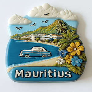 Offre Spéciale Personnalisé Île <span class=keywords><strong>Maurice</strong></span> Résine Réfrigérateur Dernier <span class=keywords><strong>Voyage</strong></span> Souvenir Artisanat Forte Attraction En Relief Effet Forme - Product Image 1