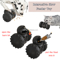 Gran oferta perro alimentador lento Robot vaso mascota rompecabezas tratar dispensador juguete para IQ tren