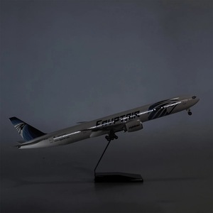 Avión de Juguete de <span class=keywords><strong>Egipto</strong></span> B777 de 47 cm con Luces LED, Avión de Metal Fundido a Presión, Regalo Coleccionable - Product Image 3