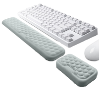 Tapis de souris gaming en mousse à mémoire de forme pour clavier mécanique, protection du poignet, couleur unie, support de poignet pour femme, en stock