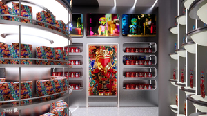 LED Illuminated Collectible Figure Cabinet | One-Stop Pop Culture Shop Interior Design Service - Product Image 5